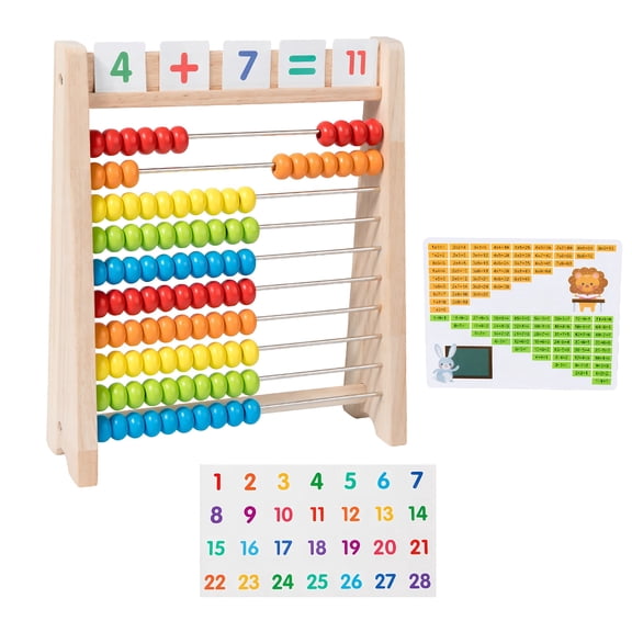 LAPTOM MAX  Intelligence Development Wooden Abacus for Kids Mathematics for 3-6 Year Olds Wooden Children's Educational Toys