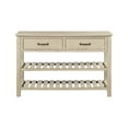 thumbnail image 1 of Wooden Accent Console Table Sofa Entryway Table with Open Fixed Shelves (Antique Gray), 1 of 8