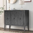 thumbnail image 1 of Harper & Bright Designs Wooden Accent Storage Cabinet, Console Table with Adjustable Shelf and 3 Antique Doors, Modern Sideboard Buffet Storage Cabinet for Entryway, Living Room, Bedroom, Gray, 1 of 16