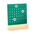 thumbnail image 1 of Wooden Acrylic Ring Desk Calendar, Perpetual Calendar Month Date Display Record, 1 of 11