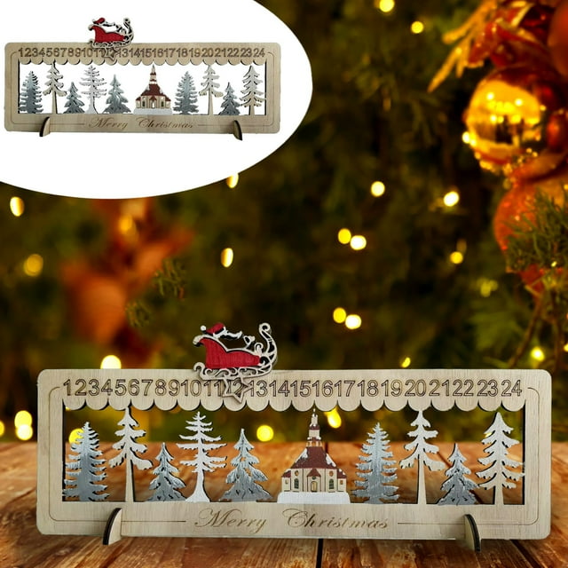 Wooden Advent Calendar Reusable Refillable Advent Calendar To Fill