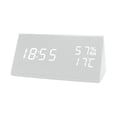 thumbnail image 1 of Wooden Alarm Clock, Battery and USB Operated Digital Clocks with Date and Temperature, Loud Alarm Clock for Heavy Sleepers, for Living Room, Bedroom, Office Back-to-school Gifts, 1 of 4