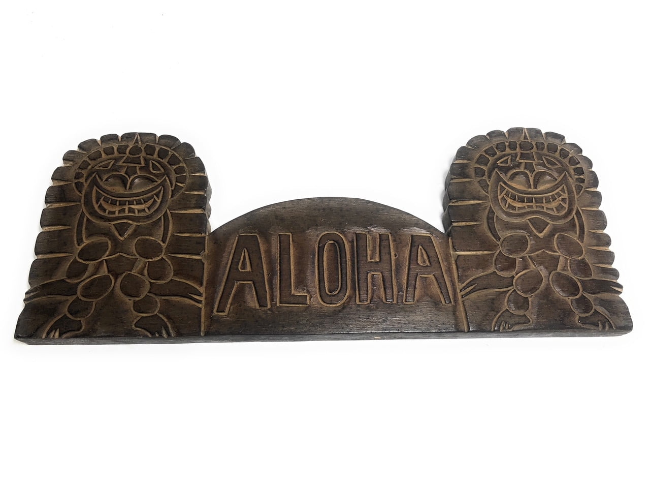 Wooden "Aloha" Tiki Sign - 20 inch - Hand Carved | #DPT507450