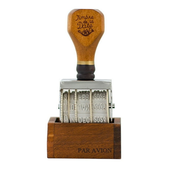 Wooden Alphabet Letter Stamps Vintage Adjustable Date Rubber Stamps DIY Diary Handmade For Craft Card Making