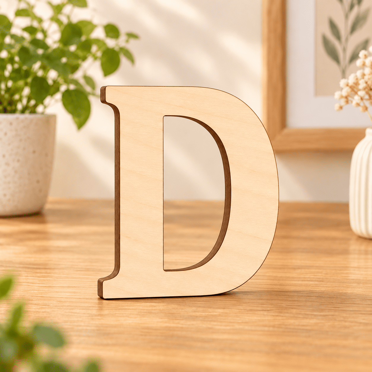Wooden Alphabet Letters Decorative Signs, Letter Cutouts for Home Decor ...