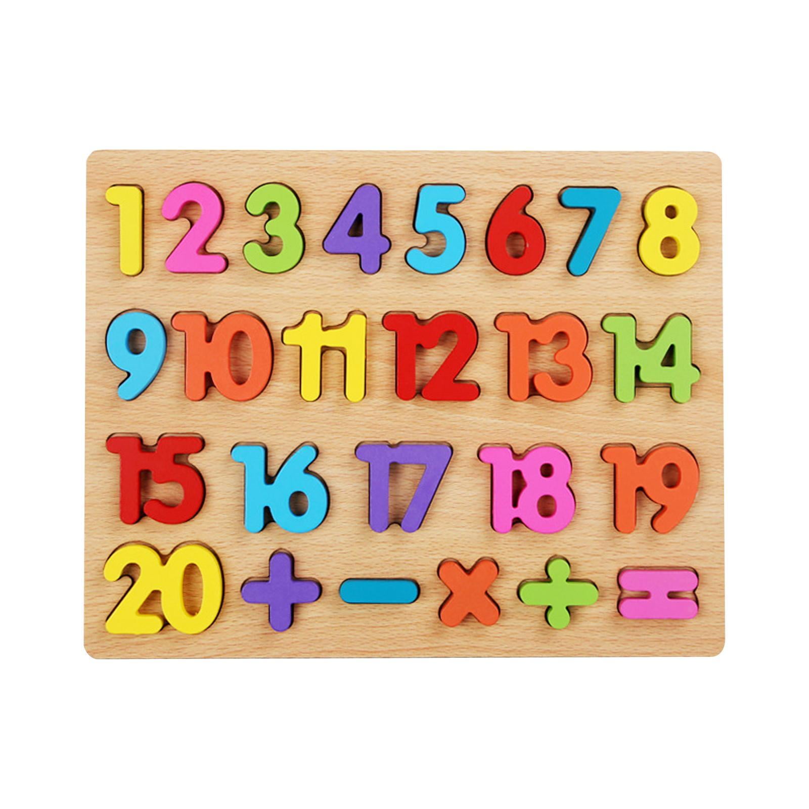 Wooden Alphabet Number Set Learning Alphabet Number Early Learning