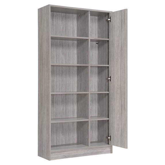 Wooden Amelia Bookcase in Gray Oak