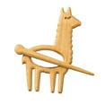 thumbnail image 1 of Wooden Animal Brooch Cartoon Lapel Pin Sweater Clip Shawl Scarf Accessory Unique Handmade for Women Men, 1 of 7