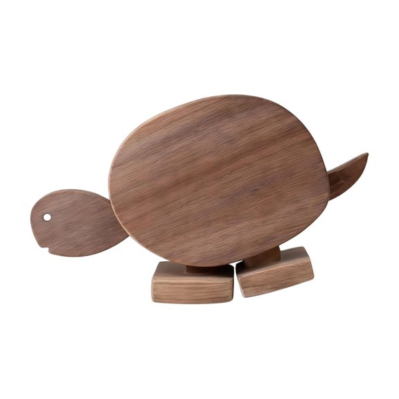 Wooden Animal Figurine Walking Motion Desktop Art Ornament for Home Shelf Interactive Gravity Powered Display
