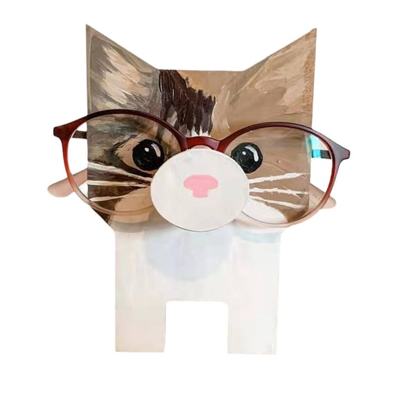 Wooden Animal Glasses Holder Creative Desk Eyewear Stand For Sunglasses Reading Glasses Home Office Car Decorative Organizer