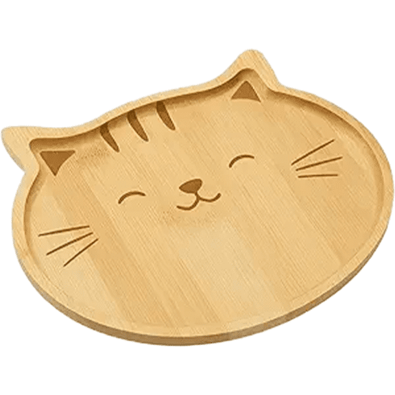 Wooden Animal Head Shaped Tray Decorative Centerpiece for Tabletop Food Serving