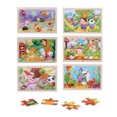 thumbnail image 1 of Wooden Animal Jigsaw Puzzles for Toddlers Age 3+, Montessori Preschool Educational Sensory Toys, Fine Motor Hand Eye Coordination Game, Screen-Free Christmas Stocking Stuffer Gift for Boys Girls Kids, 1 of 5