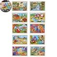 thumbnail image 1 of Wooden Animal Jigsaw Puzzles for Toddlers Age 3+, Montessori Preschool Sensory Educational Toys, Fine Motor Hand Eye Coordination Game, Screen-Free Christmas Stocking Stuffer Gift for Boys Girls Kids, 1 of 3