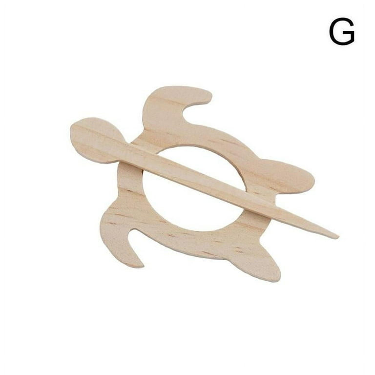 Wooden Animal Pattern Brooch Pin Wood Shawl Pin Scarf Pin Women