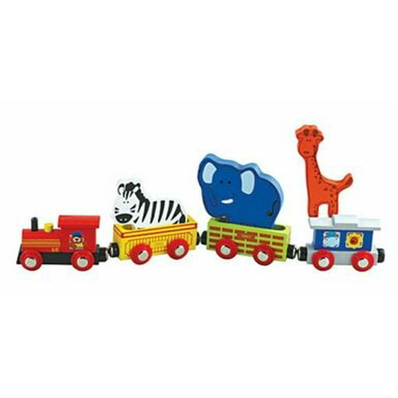 Lil' Chugs Wooden Animal Train 7-piece Set