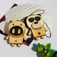thumbnail image 1 of Wooden Animals-6 - Cell Phone Charm Strap - Camera Charm Strap - Handbags Charms, 1 of 1