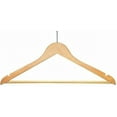 thumbnail image 1 of Wooden Anti-Theft Hanger (Natural/Chrome), 1 of 1