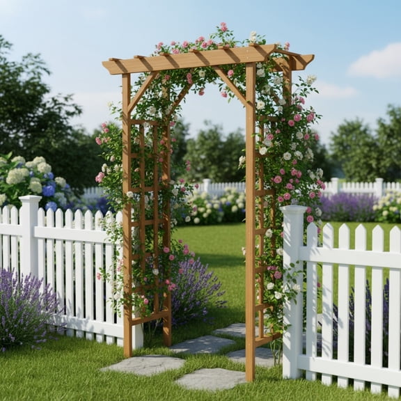 Wooden Arbor   Wedding Ceremony Arch  Plant Climbing Trellis & Christmas Decor Pergola for Garden Backyard
