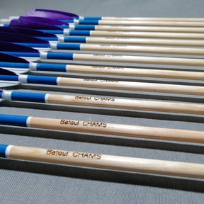 Wooden Archery Arrows Archery Personalized Arrow For Recurve Bow Longbow Medieval Traditional Ottoman Hunting Shoot with Purple Natural