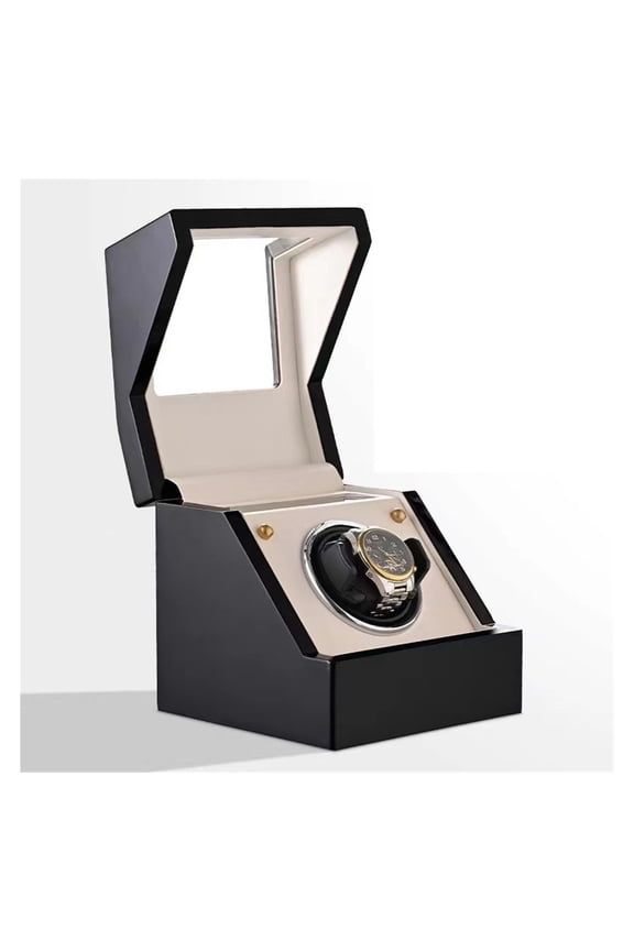 Wooden Automatic Watch Winder Box Finrprint Touch Silent Mechanism Movement Watch Winder Boxes Wristwatch Collecting Tools ,Easy Installation
