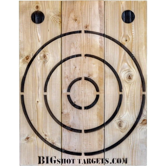 Wooden Axe Throwing Target with Bottle Opener