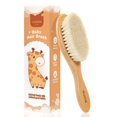thumbnail image 1 of Wooden Baby Hair Brush, Soft Bristle Baby Brush for Cradle Cap, Natural Toddler Hair Brush for Newborn Gift, 1 of 4