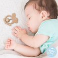thumbnail image 1 of Wooden Baby Rattle Toy, Easy‑Grasp Ergonomic Handle, BPA‑Free Safe Natural Timber, Infant Sensory Teething Toy, Early Educational Hand Shaking Developmental Toy, for Newborn Boy Girl Gift, 1 of 7