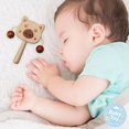 thumbnail image 1 of Wooden Baby Rattle Toy, Easy‑Grasp Ergonomic Handle, BPA‑Free Safe Natural Timber, Infant Sensory Teething Toy, Early Educational Hand Shaking Developmental Toy, for Newborn Boy Girl Gift, 1 of 7