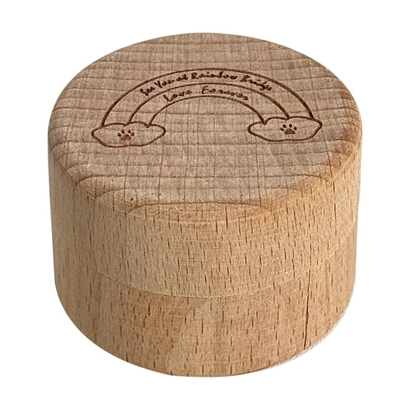 Wooden Baby Tooth Box, Handcrafted Bamboo Storage for Milk Teeth, Secure Lid Keepsake for First Tooth & Milestone Memories, Compact Portable Holder