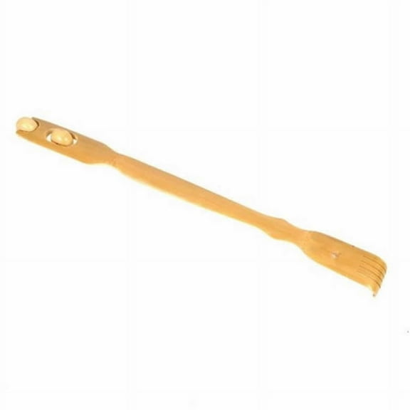 Wooden Back Scratcher with Massage Rollers Wondertrail