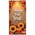 thumbnail image 1 of Wooden Background Happy Fall Banner Autumn Foliage Harvest Theme for Thanksgiving Party Indoor Decoration, 1 of 9