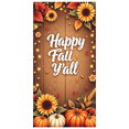 thumbnail image 1 of Wooden Background Happy Fall Banner Autumn Foliage Harvest Theme for Thanksgiving Party Indoor Decoration, 1 of 9