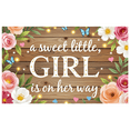thumbnail image 1 of Wooden Background Sweet Little Girl Banner with Floral Butterflies and Hearts for Baby Shower Party Decorations Photography Props Newborn Welcome Party Backdrop, 1 of 7