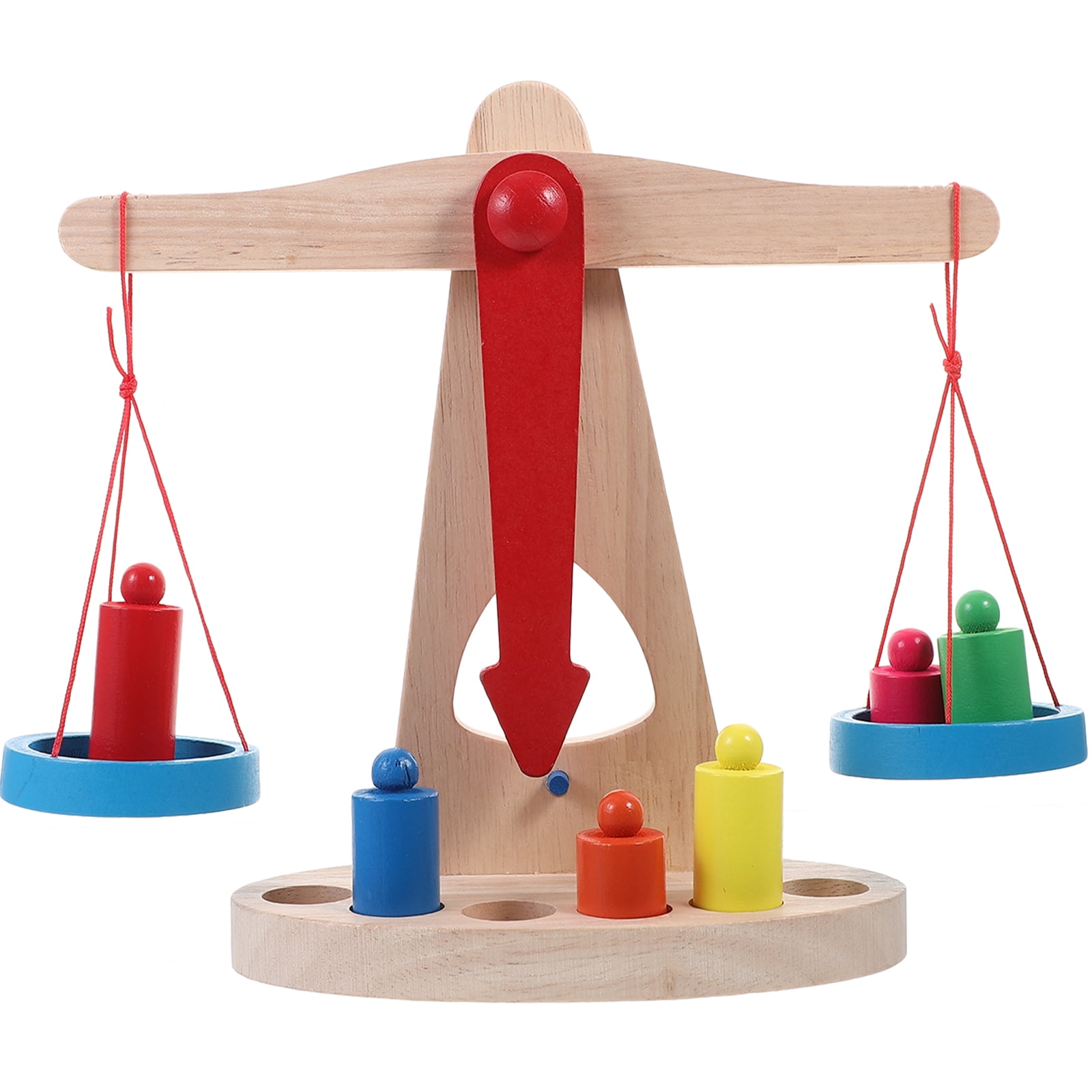 Wooden Balance Scale Set Children's Mathematics Teaching Aids