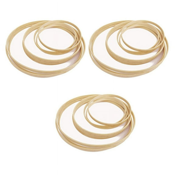 Wooden Bamboo Floral Hoops Set Wreath Macrame Craft Hoop Rings for DIY Dream Catcher Wedding Wreath Decor 27Pcs