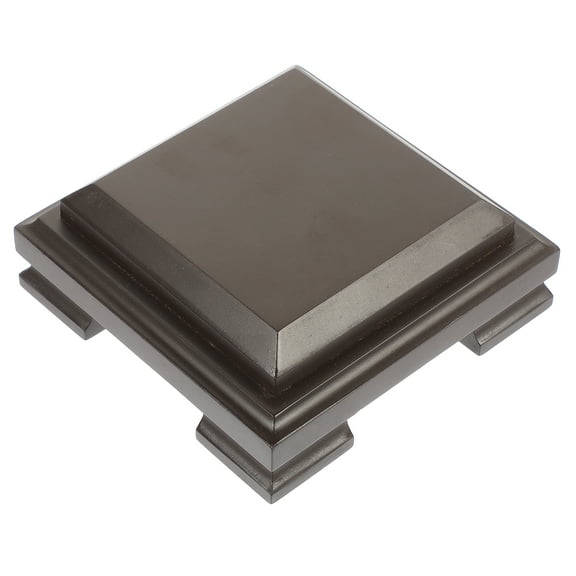 Wooden Base Plate Easel LED Square Cake Stand with Lid Vases