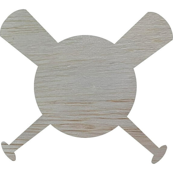 Wooden Baseball Ballbat Shape, 12'' Wood DIY Craft