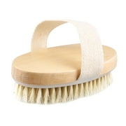 Wooden Bath Shower Bristle Brush SPA Body Brush without Handle