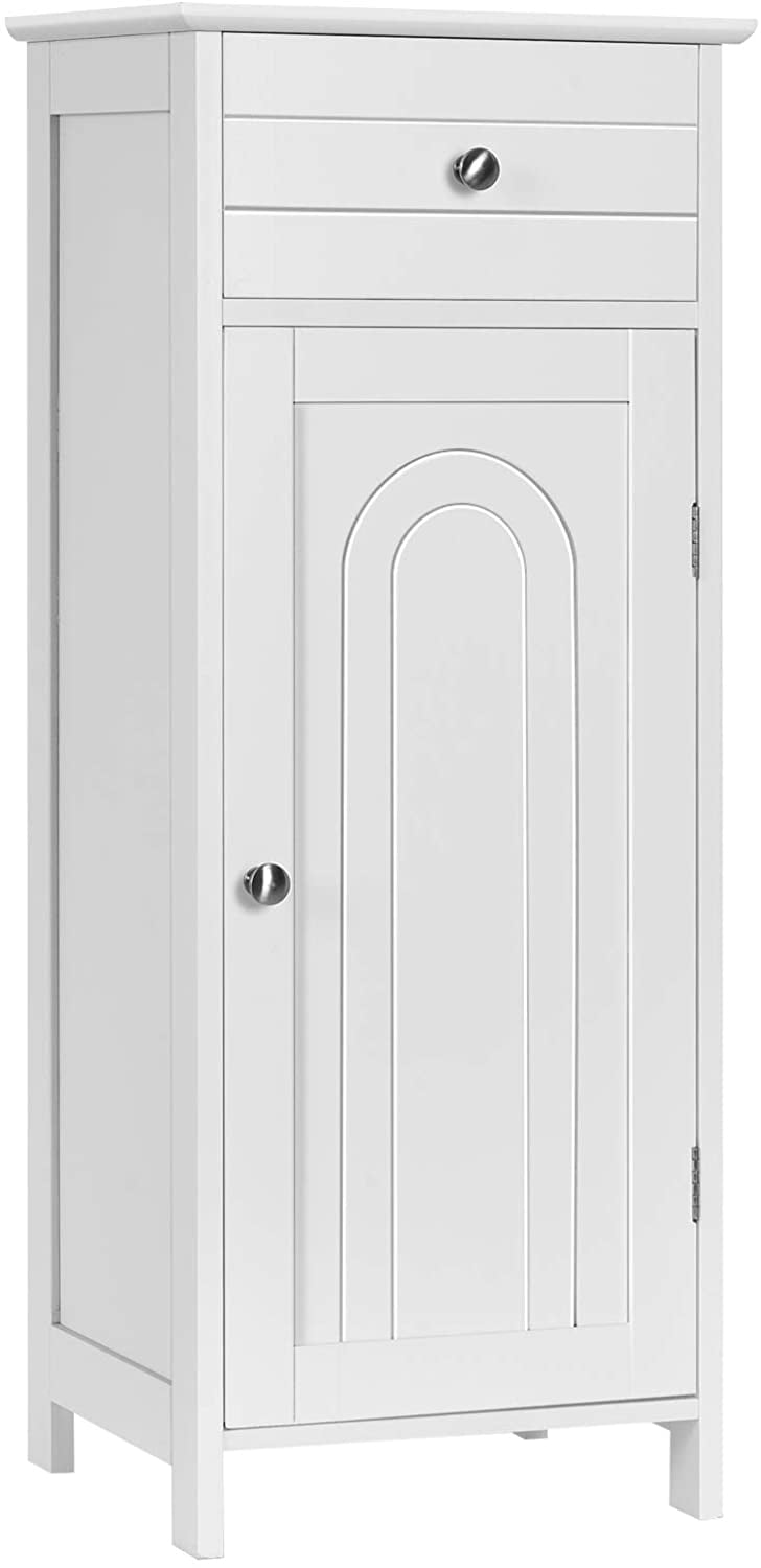 Wooden Bathroom Floor with Large Drawer & 2 Adjustable Shelves