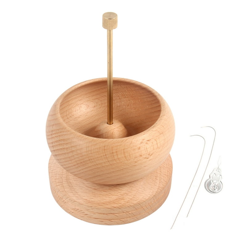 Bead Spinner For Jewelry Making Wooden Diy Bead Bowl Spinner Holder