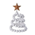 thumbnail image 1 of Wooden Beaded Christmas Trees Tabletop Decoration Rustic Beaded Christmas Tree Figurine Centerpieces For Tables Shelf Mantel Desk, Small Xmas Trees Farmhouse Decor For Winter, 1 of 5
