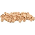 thumbnail image 1 of Wooden Beads (16mm) 5/8 x 5/16 Inch Hole Pack of 250 Unfinished Wooden Bead Supplies Easily Threads, Smooth Natural Finish Paint and Stain by Woodpeckers, 1 of 8