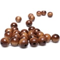 thumbnail image 1 of Wooden Beads 20mm Brown Round Wood Beads Dark Color Loose Spacer Beads with 4mm Hole for Craft / Farmhouse Decor/ Jewelry Making/Home Wall Decor, 40Pcs, 1 of 5