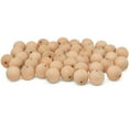 thumbnail image 1 of Wooden Beads (38mm) 1-1/2 x 1/4 Inch Hole Pack of 100 Unfinished Wooden Bead Supplies Easily Threads, Smooth Natural Finish Paint and Stain by Woodpeckers, 1 of 6