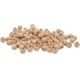 thumbnail image 1 of Wooden Beads ( 9.5mm ) 3/8" Inch x 5/32" Inch Hole Pack of 1000 Unfinished Wooden Bead Supplies Easily Threads, Smooth Natural Finish Paint and Stain By Woodpeckers, 1 of 7
