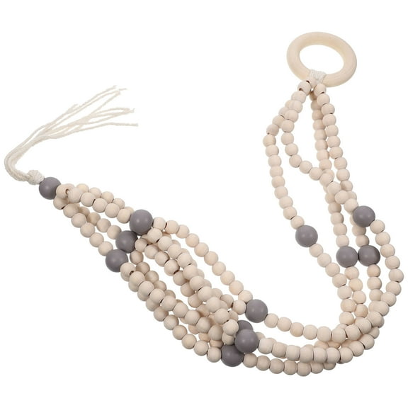 Wooden Beads Plant Hanger Decorative Planter Holder Indoor Hanging Planter Holder
