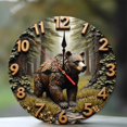 thumbnail image 1 of Wooden Bear Wall Clock Nature Decor for Home 10-Inch Silent Wooden Wall Clock, Battery Operated (AA Batteries Not Included), Artistic Home Decor, 1 of 7