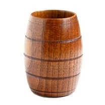 Wooden Beer Mugs Coffee Cups Creative Japanese Style Mugs With Handles, Natural Wood Material High Temperature Resistant Fine Workmanship Beautiful Texture, Perfect For Kitchen