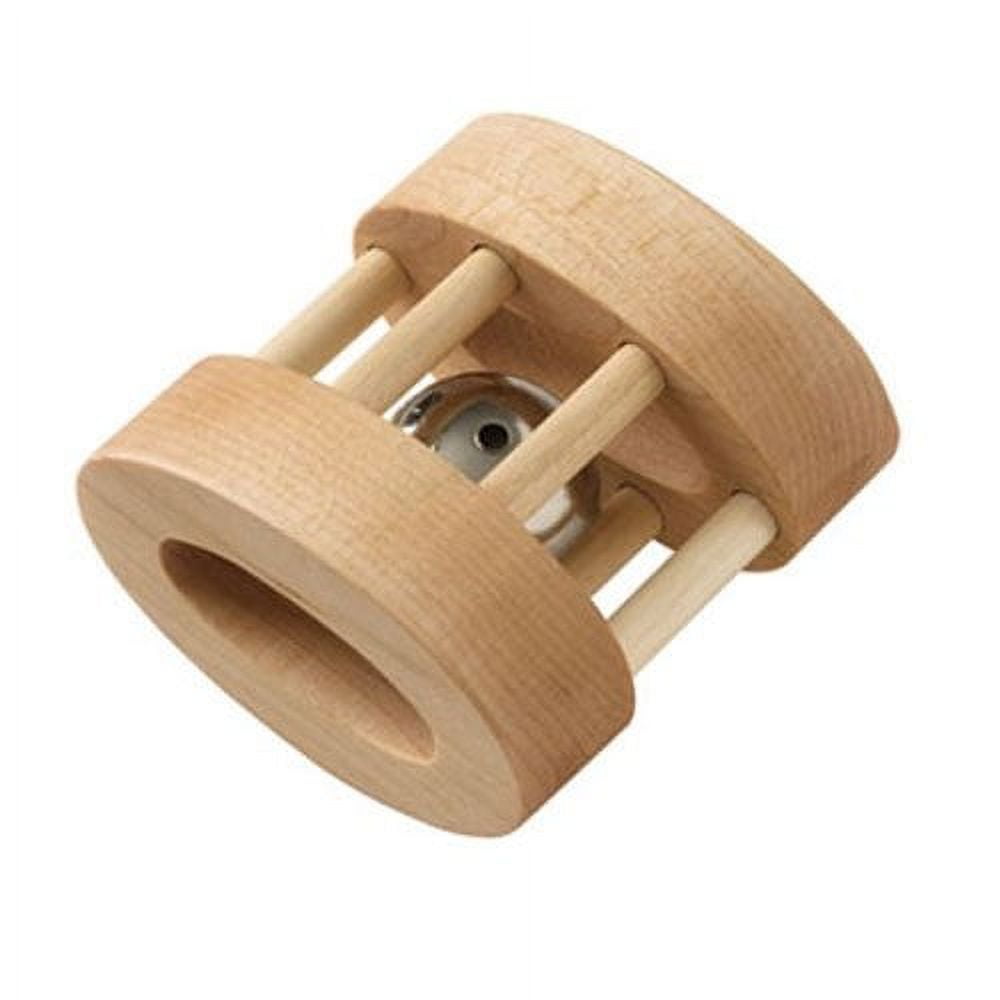 Wooden rattle with bells sales