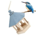 thumbnail image 1 of Wooden Bird Feeder, Wooden Bird Feeders For Outside Hanging Convenient For Birds To Get In And Out  For Garden For Indoor For Park's Balcony For Outdoor, 1 of 6